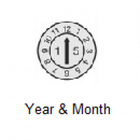 Date Marked Pin - Year & Month